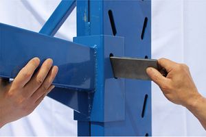 Sistemi di scaffalature industriali per carichi pesanti, scaffali a sbalzo per tubi, scaffalature per pallet, verniciate a polvere blu, usate per impilamento - Product Image 2