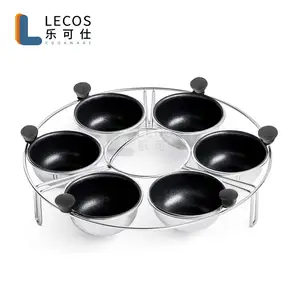 Egg Poacher Poached Egg Cooker With Ring Standers Food Grade Non Stick Stainless Steel Egg Poaching Cup