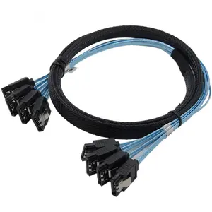 12英寸串行ATA SATA III 7针公6gb/s数据连接器电缆直