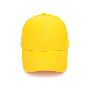 Casquette de baseball neutre jaune en coton, 6 panneaux, avec logo brodé personnalisé, formage automatique, haute qualité, vente en gros - Product Image 3