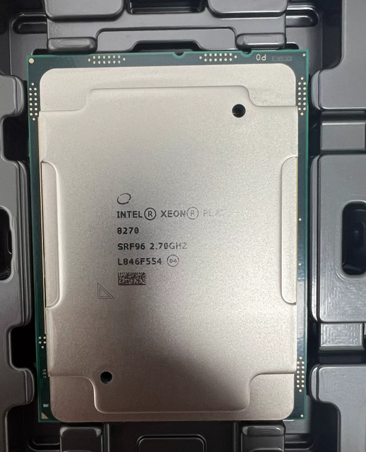 Intel Xeon Platinum 8270 Cascade Lake-SP Processor 2.7GHz 35.75MB L3 Cache PCIe3.0 FCLGA3647 Multi-socket Server Tray CPU
