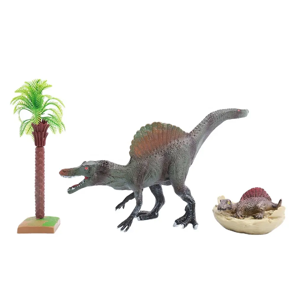 Huiye kids toys sale plastic toy forest animal big dinosaur silicone dinosaur toy speelgoed mainan