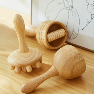 Masajeador facial Gua Sha de madera, herramienta de masaje de terapia corporal de drenaje linfático, ahorro de espacio duradero - Product Image 2