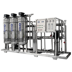 Ligne complète de production d'eau pure par osmose inverse en deux étapes 1000 l/h en acier inoxydable 304, eau pure distillée RO-1000i Aqua Pure - Product Image 5