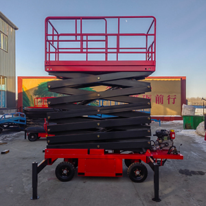 Plataforma Elevadora de Tijera Diésel de 12m, 500kg de Capacidad, Alto Rendimiento, Móvil, para Trabajo Aéreo, Precio de Fábrica, Gran Oferta - Product Image 1