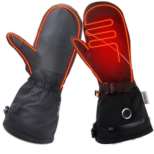 Waterproof Snowmobile Heating Wire Gloves Winter Snow Motorbike Electric Usb Electric Rechargeable Battery Ski Heated Gloves Men