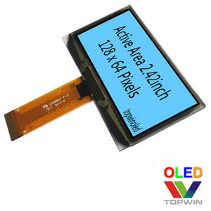 Nhà Máy Trực Tiếp Bán 2.42 ''2.42Inch 128X64 Kiểu Kết Nối 24pin Chân Màu Xanh Màn Hình Hiển Thị Oled IIC SPI Giao Diện Song Song Ssd1309 - Product Image 6