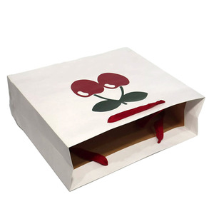 Sacs cadeaux en papier de Noël de luxe avec poignée, sac en papier avec logo - Product Image 4