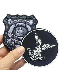 ODM Workshop User Defined 2D Soft Rubber Polyvinyl Chloride <b>Hook</b> Backing Specially Made Garment Emblem pvc patch - Product Image 5