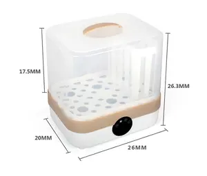500W 2-in 1 전기 증기 살균기 BPA 무료 아기 병 건조기 빠른 가열 소독제 살균기 젖꼭지 병 컵
