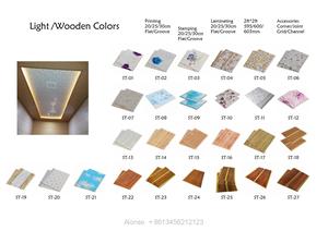 Paneles de Techo Falso de PVC <span class=keywords><strong>Blanco</strong></span> Brillante, Color <span class=keywords><strong>Madera</strong></span>, Acanalados, Placas de Techo de PVC <span class=keywords><strong>y</strong></span> Yeso, Techos de PVC, Paneles de Plafón - Product Image 5