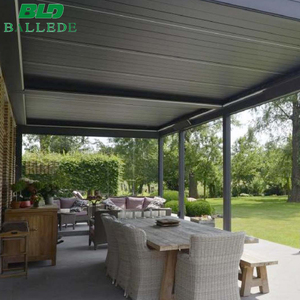 Pérgola con Techo Abatible, Pérgola con Techo de Celosía para Exteriores - Product Image 4
