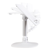 Support de livre rotatif à 360° réglable, support de livre mains libres pour bureau, support de livre réglable en hauteur et en angle pour la lecture, tablette, document, iPad