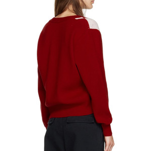 Cardigan en laine/viscose jacquard tricoté sur mesure pour femme, col en V, motif à carreaux boutonnés, <span class=keywords><strong>pull</strong></span> décontracté saisonnier - Product Image 4