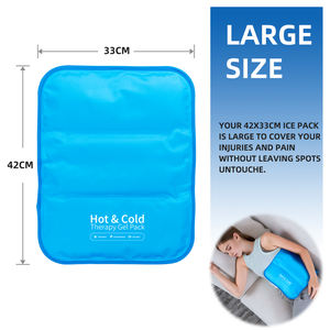 Paket Terapi Es Panas dan Dingin yang Dapat Digunakan Kembali dengan Pembungkus Gel untuk Pereda Nyeri Sendi dan Otot (Bahan Poliester & PVC) - Product Image 3