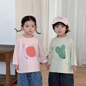 T-shirt per Bambini Casual in Cotone a Maniche Lunghe con Stampa Cartoon Primavera 2026 all'Ingrosso - Product Image 2