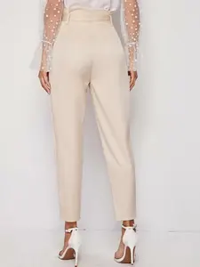 <span class=keywords><strong>Pantalon</strong></span> de costume d'été pour <span class=keywords><strong>femme</strong></span>, taille haute, <span class=keywords><strong>pantalon</strong></span> de bureau d'été pour <span class=keywords><strong>femme</strong></span>, <span class=keywords><strong>pantalon</strong></span> fuselé, taille papier, ceinture intégrée, poche oblique, <span class=keywords><strong>pantalon</strong></span> sur mesure - Product Image 6