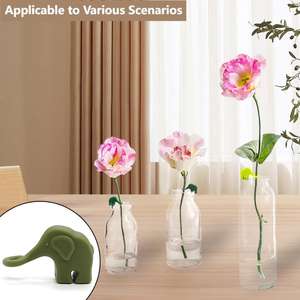 Propagation des plantes ami feuille copain fleurs Support <span class=keywords><strong>pour</strong></span> germes tiges boutures mignon éléphant porte-plante <span class=keywords><strong>pour</strong></span> les amoureux des plantes de jardin - Product Image 4