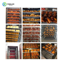 Four à charbon de bois industriel réglable à vente chaude four combiné résistant à la corrosion avec fumoir