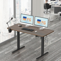 Bureau commercial mural électrique réglable en hauteur, moderne, durable, écologique, peu encombrant, avec chemin de câbles intégré et anti-collision