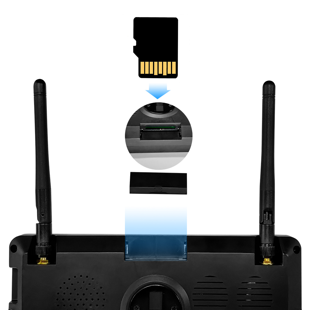 Ψηφιακή ασύρματη οθόνη οπισθοπορείας Podofo 7 ιντσών Αδιάβροχη 28 IR Rear View Backup Camera Kit for Bus Trailer RV Farm Machine