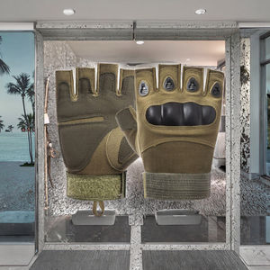 Gants tactiques d'hiver pour activités de plein air, chasse, tir, pêche, équitation, fitness, sport, cyclisme, anti-boulochage, compatibles écran tactile, demi-doigts - Product Image 2