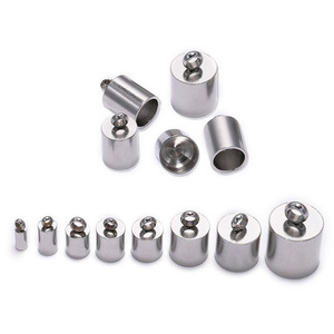 Pendentifs ronds en acier inoxydable pour la fabrication de bracelets, composants de bijoux, 8 tailles incluses - Product Image 2