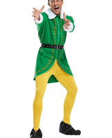 Costume de cosplay complet pour couple d'elfes de Noël, costume d'elfe vert long pour homme, robe rose pour femme, pour fête de Noël, tenue de jeu de rôle pour couple