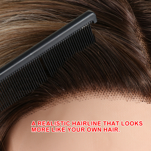 Perruque <span class=keywords><strong>courte</strong></span> en dentelle HD de qualité supérieure Julianna Kanekalon Futura Elowen, cheveux synthétiques bouclés, couleur blonde méchée, <span class=keywords><strong>coupe</strong></span> pixie bob - Product Image 4