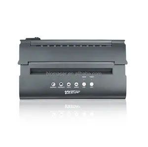 Mesin Printer tato Mini 1500mAh, mesin penyalin termal, mesin Printer tato Transfer nirkabel