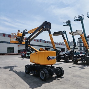 โต๊ะยก16เมตรกลางแจ้งไฟฟ้าแพลตฟอร์มการทำงานทางอากาศสะดวก4ล้อแบบบูมลิฟท์ขับเคลื่อนด้วยตัวเอง - Product Image 6