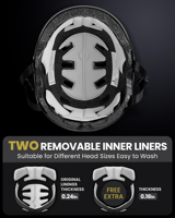 Casque de vélo respirant avec absorption des chocs en EPS pour les trajets quotidiens - OutdoorMaster ORYX