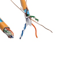 Câble réseau extérieur Cat6/6a UTP/FTP de haute qualité 23AWG CAT6 LAN, prix usine, vente en gros, PVC/PE