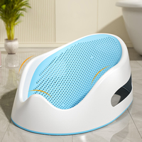Siège de bain pour bébé pliable, ergonomique, antidérapant, avec dossier souple et réglable, de haute qualité, respectueux de l'environnement, pour la baignoire et la douche des nourrissons