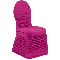 Vente en Gros de Housses de Chaise pour Salle à Manger Décoration de Fête de Mariage Housse de Chaise Blanche en Spandex à Bas Prix