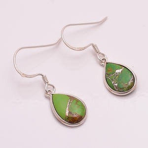 925 Sterling Silver Natural Lapis Gemstone Dangle Boucles d'oreilles Design Unique Custom Silver Jewelry Exportateur - Product Image 4