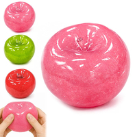 Jouet à presser en forme de pomme en gelée de vaseline pour le jeu sensoriel tactile, taille paume, doux, sans rebond, jouets de décompression