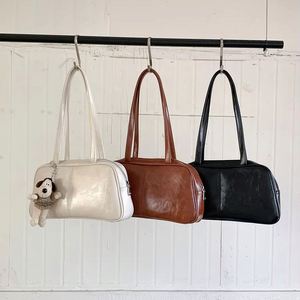 Bolsos Boston de Gran Capacidad en Cuero PU Marrón, Estilo Coreano Casual, Primavera 2025, Bolso de Hombro de Alta Calidad para Mujer - Product Image 2