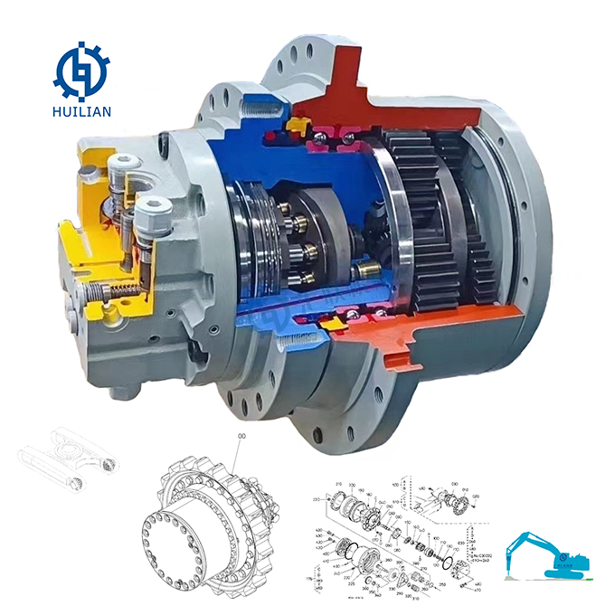TM01 Hydraulic Motor for Mini Excavator Travel Drive Motor Track
