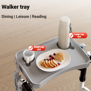 Bandeja Plegable de Polipropileno para Andadera, <span class=keywords><strong>Ahorra</strong></span> <span class=keywords><strong>Espacio</strong></span>, Instalación sin Herramientas, Resistente al Agua, Multiusos para Andadera - Product Image 4