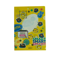 Logotipo personalizado impreso Durable A4 PVC PP Plástico en forma de L Transparente Carpetas de archivos Carpeta de presentación para documentos Uso escolar
