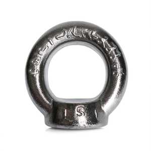 Écrou à œil galvanisé DIN 582 C15E en acier certifié CE, accessoires de levage et d'ancrage - Product Image 2