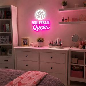 Volleyball Queen Letreros Neon LED dimmable USB powered ambient <b>light</b> store <b>window</b> decoration <b>light</b> street indicator <b>light</b> 5v - Product Image 5