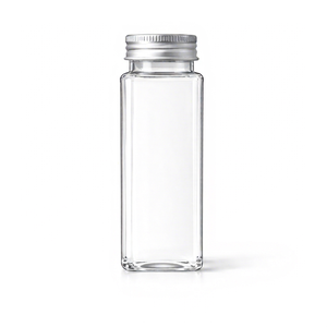 Botella de Plástico PET de 300 ml VN300-3321 con Tapa de Rosca, Forma Cuadrada, Resistente, para Bebidas Gaseosas, Hecha en Vietnam, TINH DIEU VIETNAM PLASTIC - Product Image 1