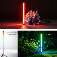 40W LED RGBW Stand diffusor Drahtlose DMX512 Steuerung IP65 PVC Röhren leuchte für Outdoor Party DJ Stage Wiederauf ladbare Pixel beleuchtung