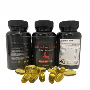 อา<span class=keywords><strong>หา</strong></span>รเสริมวิตามินซี บี ดี แบบแคปซูลนิ่มวีแกน ยี่ห้อ OEM ผลิตภัณฑ์สั่งทำพิเศษ สารสกัดรกกวาง อุดมด้วยสารอาหาร บำรุงผม ผิว เล็บ มัลติวิตามิน - Product Image 2