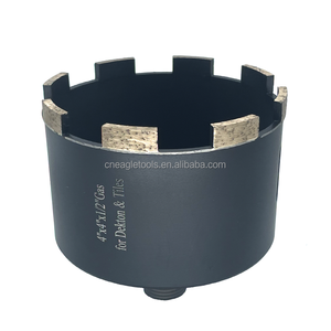 High Efficiency 100mm Crown Segment Diamond Hole <strong>Saw</strong> Continuous Rim Diamond Core Drill Bit Drilling for Dekton <strong>Concrete</strong> Marble - Product Image 4