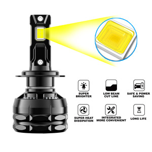 A11ハイパワー<span class=keywords><strong>LED</strong></span>カーヘッドライト新品Canbus互換X5モデル3銅ピップ48Wパワー6500K H1 H4 H7バルブランプ自動車用 - Product Image 4