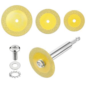 Lame de coupe diamantée pour outil rotatif, lame de scie circulaire pour mini-perceuse <span class=keywords><strong>Dremel</strong></span>, mandrin pour couper le bois, la pierre, le <span class=keywords><strong>plastique</strong></span> - Product Image 2