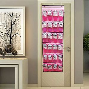 24 Mesh Pockets Door Hanging Shoe Organizer Space-Saving Storage <b>Boxes</b> for <b>Clothes</b> and Shoes - Product Image 3
